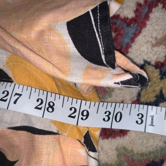 Rachel Zoe 100% Linen Blouse Mustard Yellow Gold Black
Peach Print Plus Size 3X - Picture 4 of 4